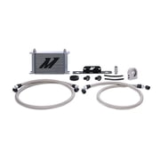 Mishimoto MMOC-CSS-10SL Oil Cooler Kit Non-Low Temp Thermostatic Compatible With Chevrolet Camaro SS 2010-2015 Silver