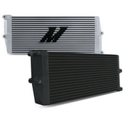 Mishimoto MMOC-OO-17BK Universal Heavy-Duty Bar-and-Plate Oil Cooler, 17" Core, Opposite-Side Outlets, Black