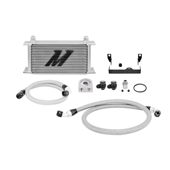 Mishimoto MMOC-WRX-06 Oil Cooler Kit Compatible With Subaru WRX/STI 2001-2007 Silver