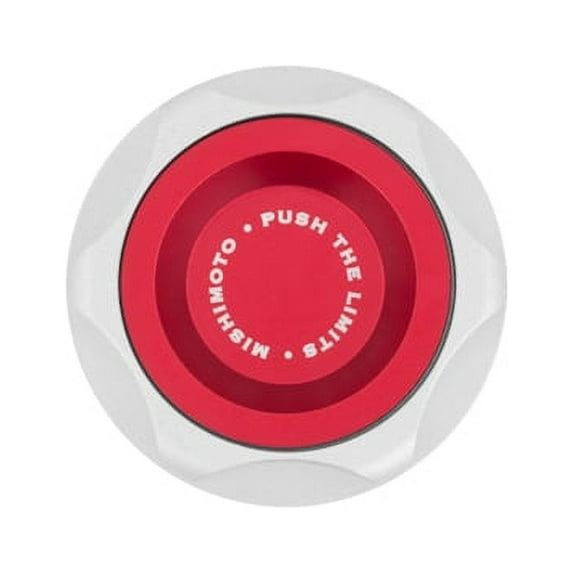 Mishimoto MMOFC-MUS1-RD Oil Filler Cap Compatible With Ford Powerstroke 6.0L 2003-2007 Red
