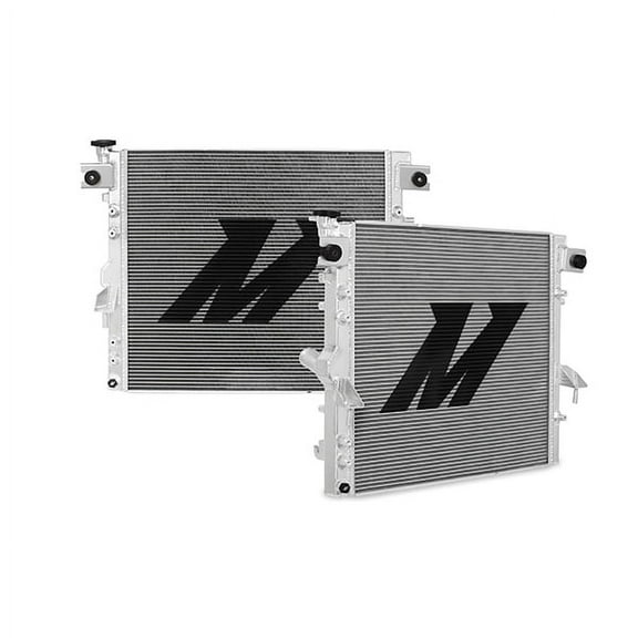 Mishimoto MMRAD-WRA-07V2 Aluminum Radiator, Compatible with Jeep Wrangler JK, 2007-2017, Silver