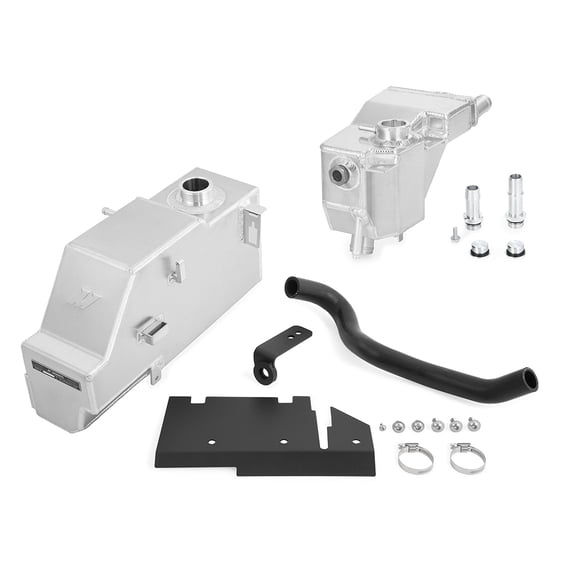 Mishimoto MMRT-F2D-11KN Aluminum Degas Tank Kit, Compatible With 2011-2019 Ford 6.7L Powerstroke, Natural