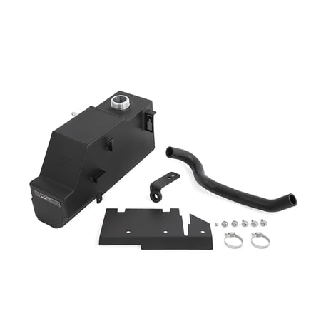 Mishimoto MMRT-F2D-11PMWBK Aluminum Degas Tank, Compatible With Ford 6.7L Powerstroke 2011-2019, Micro-Wrinkle Black