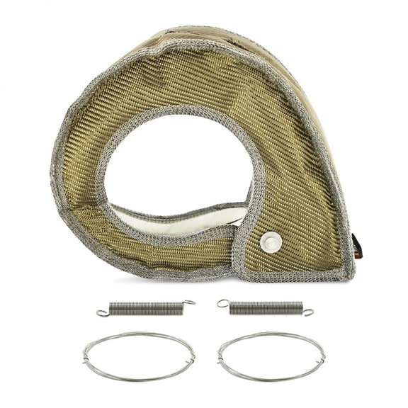 Mishimoto MMTB-DMAX-17 Titanium Turbo Blanket, Compatible With Chevrolet/GMC 6.6L Duramax 2017-2019