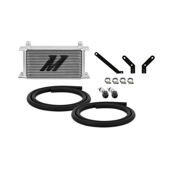 Mishimoto MMTC-WRX-15 Transmission Cooler Compatible With Subaru WRX CVT 2015-2021 Silver