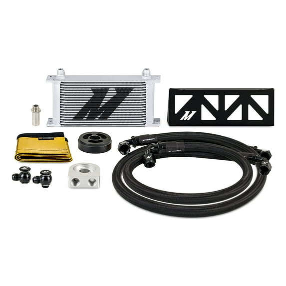 Mishimoto Oil Cooler, Compatible with Subaru BRZ/Toyota GR86 2022+, Non-Thermostatic, Silver Cooler