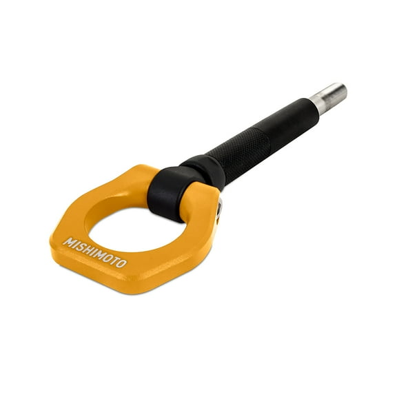 Mishimoto Racing Tow Hook, Front Compatible with Subaru WRX 2022+/Crosstrek 2018+, Gold