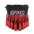 thumbnail image 1 of Mishimoto Spiked Lug Nuts, M14x1.5, 24-PC Set, Red, 1 of 9