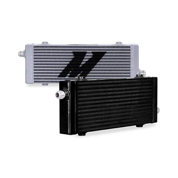 Mishimoto Universal Cross Flow Bar & Plate Oil Cooler, Medium, Silver