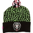 thumbnail image 1 of Mishka Mens The D.A. Snakebite Pom Beanie Hat, Green, One Size, 1 of 1