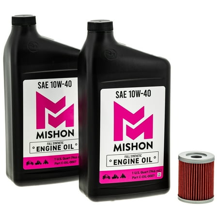 Mishon Engine Oil Change Kit for Suzuki Quadrunner 160 LT160 LT160E LTF160 MK1012776
