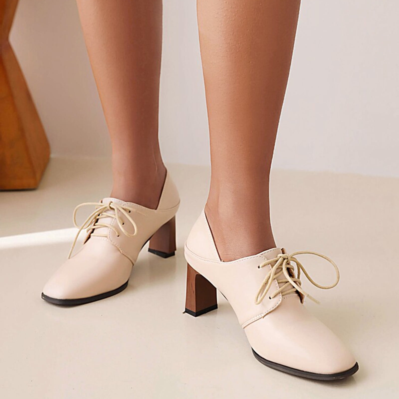 Women's Low Heel Lace up Oxford Flat Shoes Classic Casual Shoes Loafer  Round Toe Ladies Shoes - China Women Shoes and Lady Shoes price |  Made-in-China.com