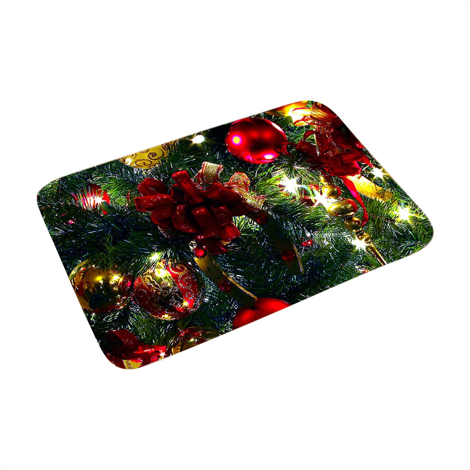 Mishuowoti christmas ornaments Christmas Doormat Personalized Front