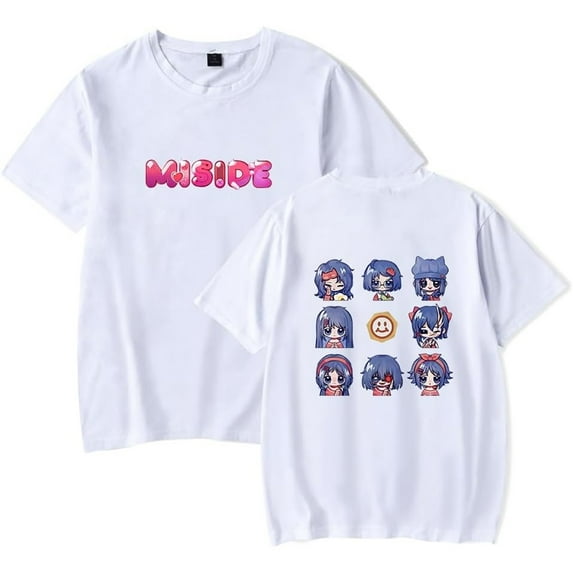 Miside Merch Short Sleeve T-shirt Unisex Fashion Crew Neck Top