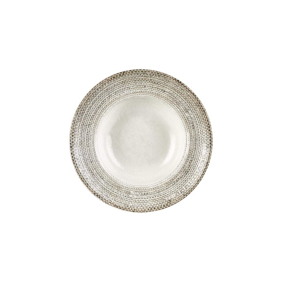 Misis dia.10.75" h:0" 17 oz. Round Brown Vitrified Deep Plate (Set of 2)