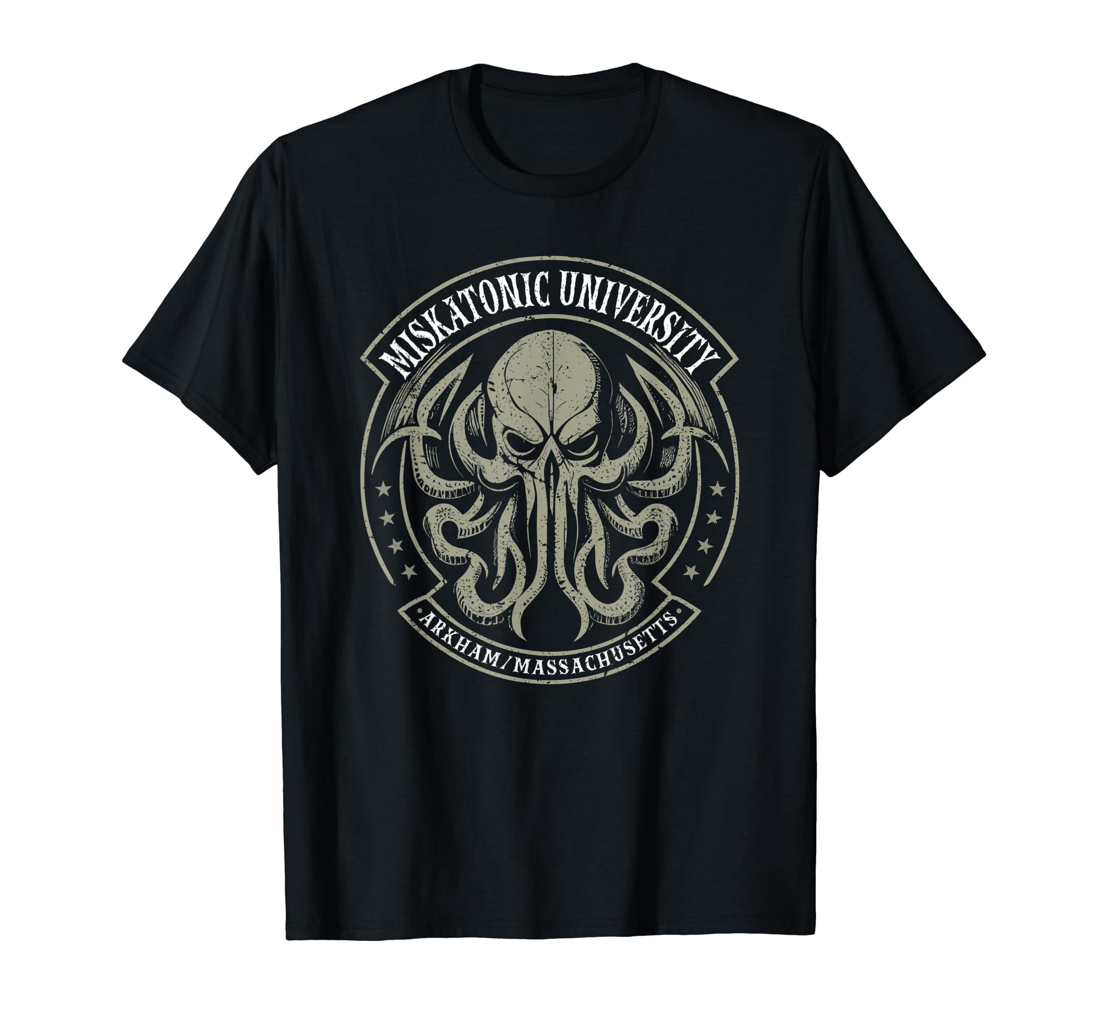 T-Shirt Miskatonic University Antarctic Expedition II, Grigio, 100% Cotone, Lovecraft