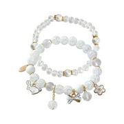 JRABBIT Mismatch Earring Set Easter Rabbit Baby Rose Pearl Bracelet For Girls Baby Bracelets For Girls Toddler Bracelets And Little Girl Jewelry Gifts For Teenage Calculator Watch