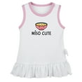 thumbnail image 1 of Miso Cute Novelty Dresses For Baby, Newborn Babies Skirts, Infant Princess Dress, 0-24M Kids Graphic Clothes (White Sleeveless Dresses, 12-18 Months), 1 of 4
