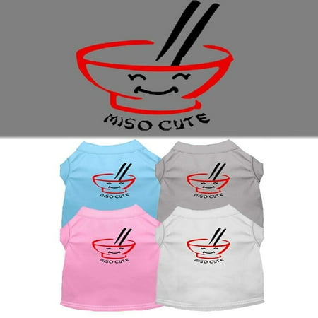 Pet Dog Cat Shirt Screen Printed, "Miso Cute"