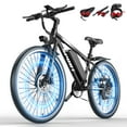 thumbnail image 1 of 1200W Adult Electric Mountain Bike, 48V 10A Removable Battery-65 Miles, 26" Professional Shock Absorbing Tires,30MPH Off-Road Motorcycle,7 Speed Ebike,UL2849,Free lock, 1 of 13