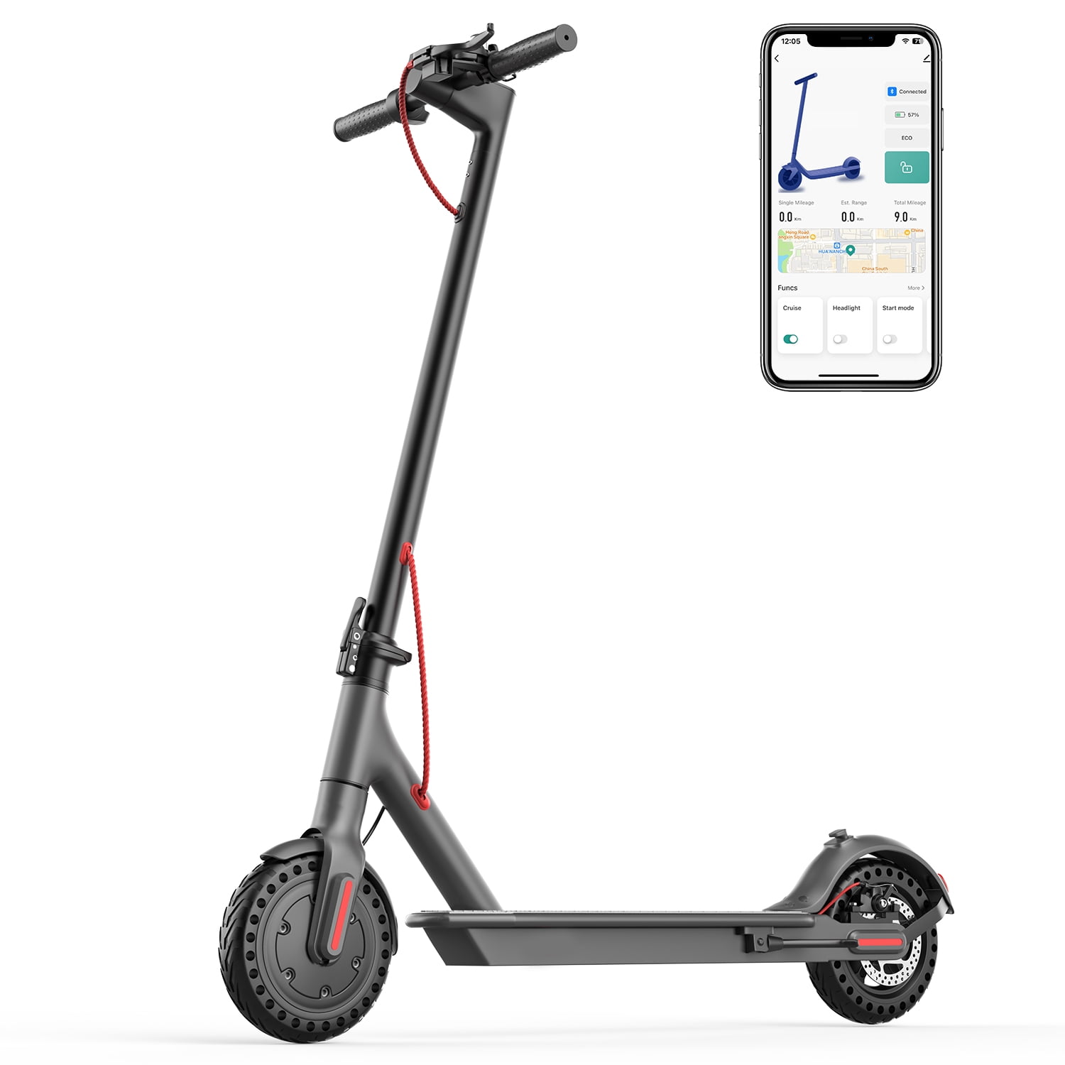 Trottinette électrique Pliante LADPED Avec Siège - 350W, 19 MPH, 12 Miles, Adulte