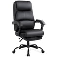 thumbnail image 1 of Misolant Big and Tall Office Chair with Footrest, High Back Desk Chair with Linkage Armrest, 90-155° Recline Executive Computer Chairs with Adjustable Height for Home, 1 of 6