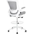 thumbnail image 1 of Misolant Tall Office Chair, Drafting Chair for Standing Desk, High Office Chair with Adjustable Lumbar Support, Flip-up Arm and Footrest Ring, Tall Drafting Chair for Bar Height Desk, 1 of 8
