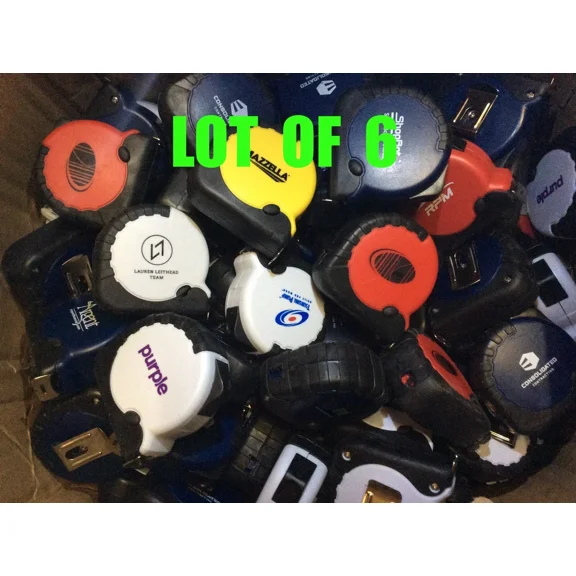 Misprint Assorted Colors Tape Measures, 16 Feet, Lot Of 6, ?? Best Price ??