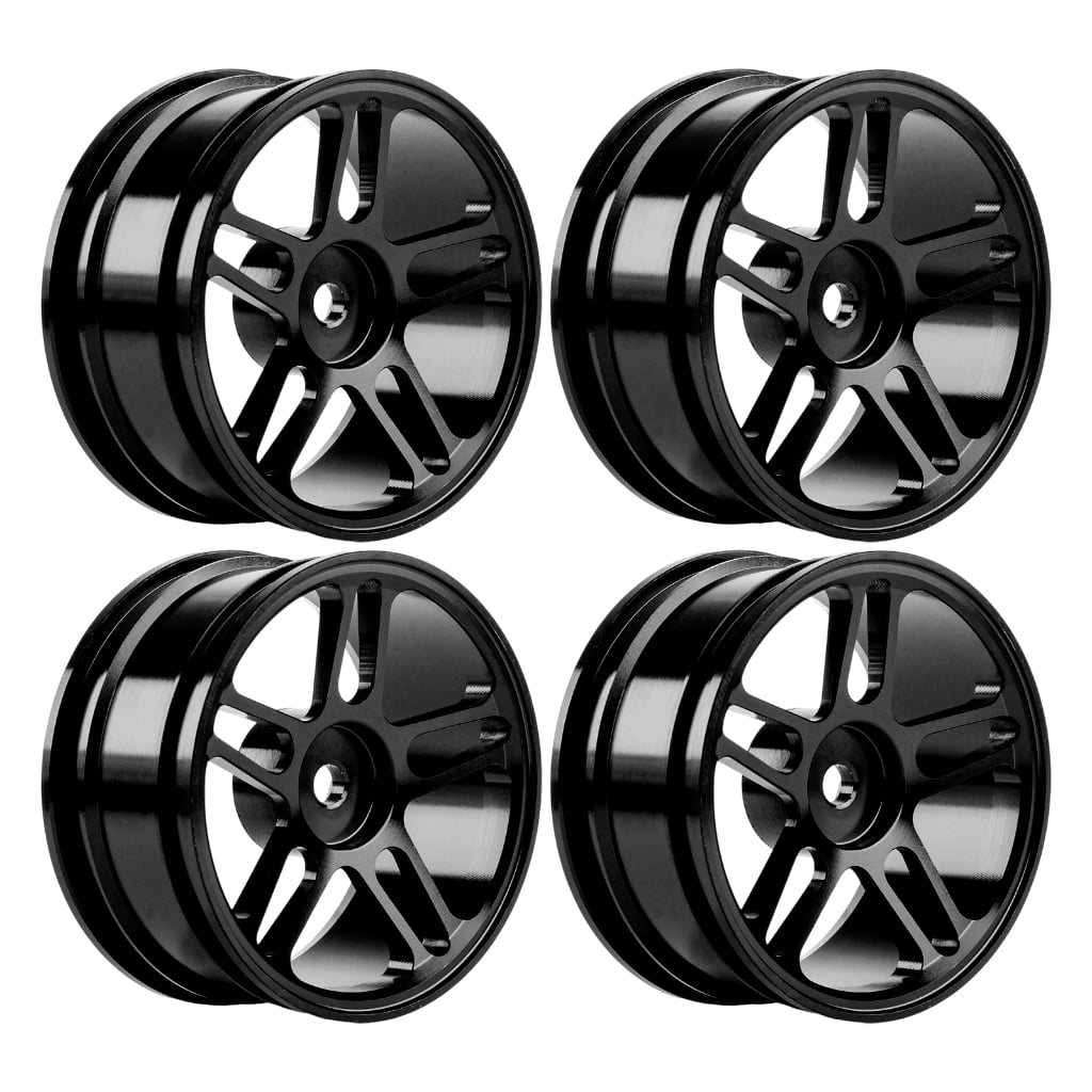 Small Car Metal Rims Misright 1/10 Scale Drift Car Metal Look Wheel Rims Set Easy to Use for ...