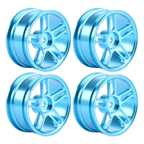 Misright 1/10 Scale Drift Car Metal Look Wheel Rims Set Easy to Use for Enhanced & Realistic Appearance