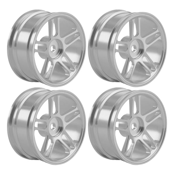 Misright 1/10 Scale Drift Car Metal Look Wheel Rims Set Easy to Use for Enhanced & Realistic Appearance