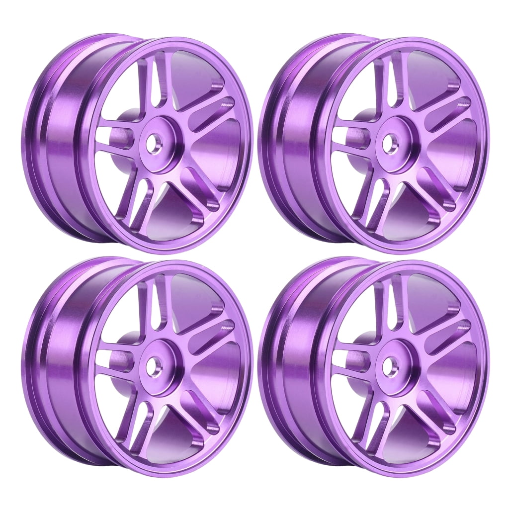 Easy Car Rim Misright 1/10 Scale Drift Car Metal Look Wheel Rims Set Easy to Use for ...