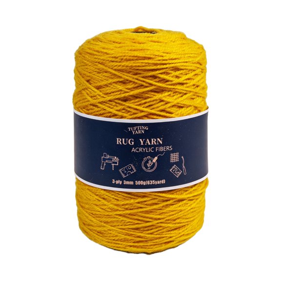 Misright 1 Roll Tufting Acrylic Yarn For DIY Rug Making Soft Materials
