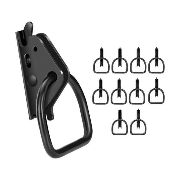 Misright 10/20pcs E Track System Accessories E Track D Rings Tie Down Anchors
