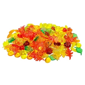 Misright 100Pcs Autumn Themed Vase Fillers Shatterproof Acrylic Decoration Piece