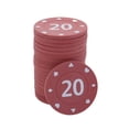 thumbnail image 1 of Misright 100Pcs/pack Chip Gambling Chips Professional Casinos Chips European Pokers Chip Set Round Coin Set, 1 of 8