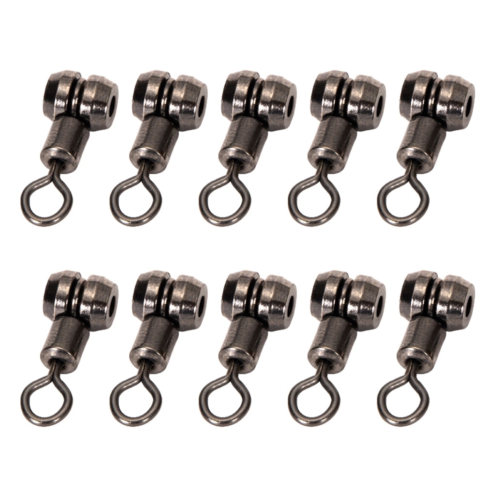Misright 10Pcs 3 Way Swivel Barrel Bearing Rolling Fishing Lure ...
