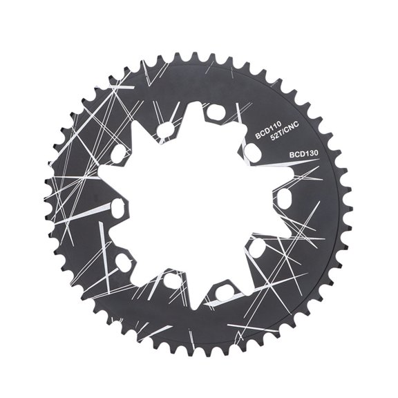 Misright 110/130BCD Ovals Chainring High Strength Aluminium Alloy 52T/54T/56T/58T/60T