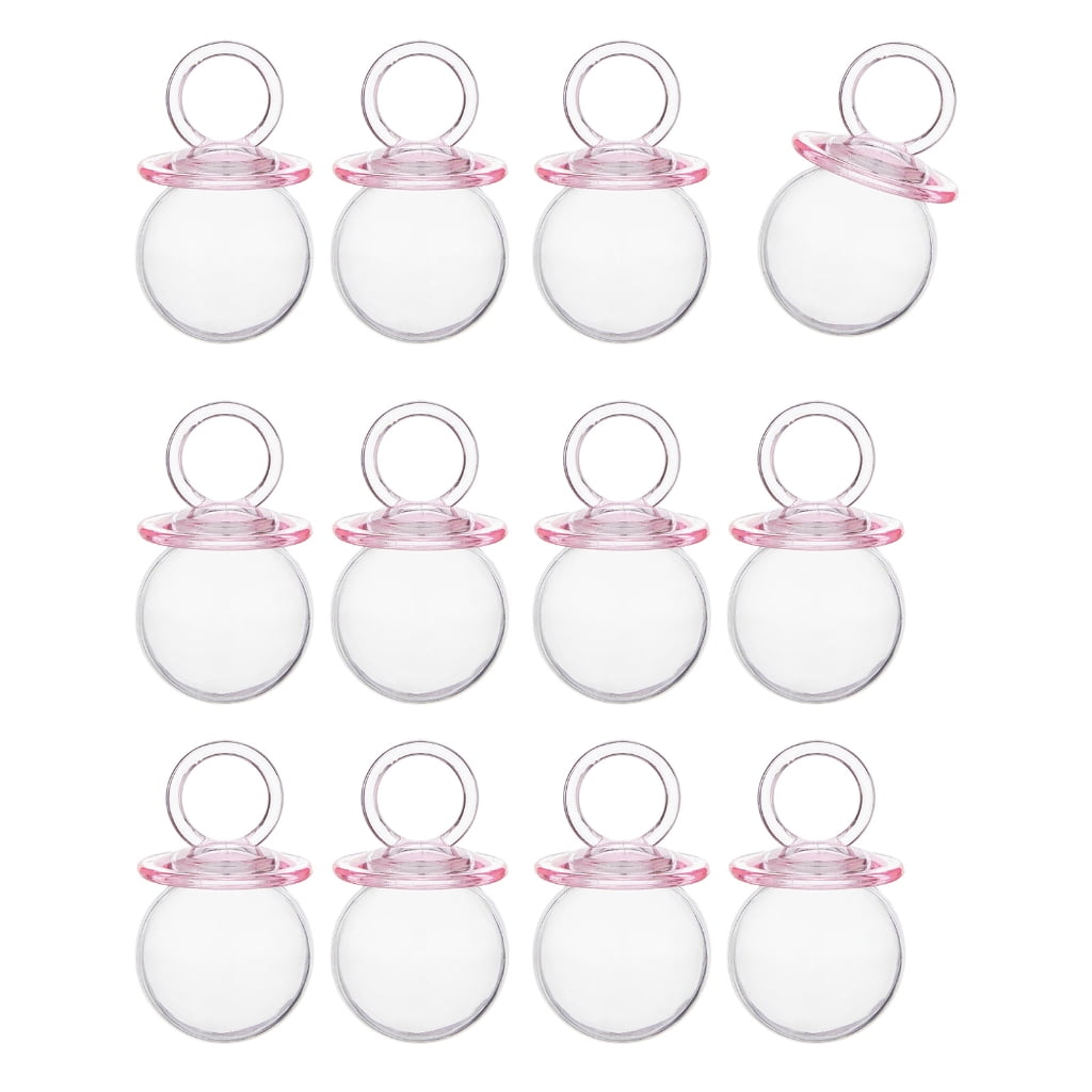 Misright 12PCS Fillable Pacifier Shape Candy Boxes for Baby Shower and ...