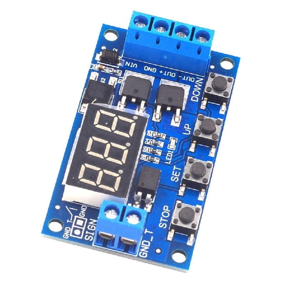Misright 15A Double Mos Timer Control Triggering Cycle Delay Timer Switching Module