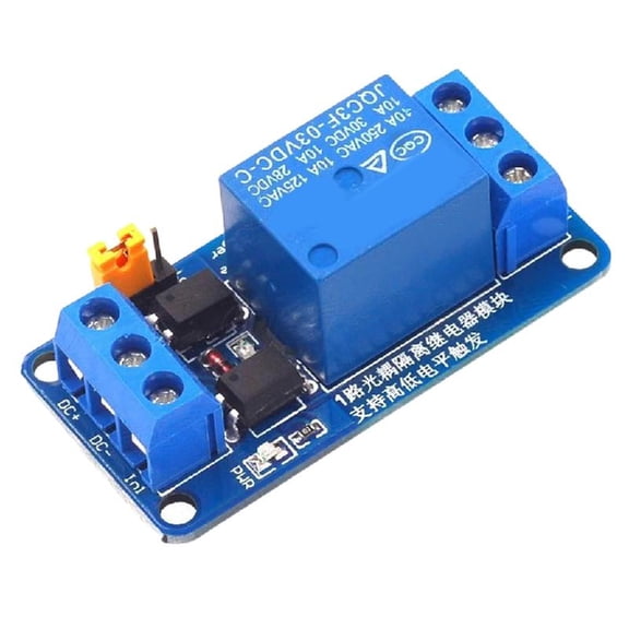 Misright 1Channel Optocoupler Relays Module Jumper Selectable Triggering 30VDC 250VAC