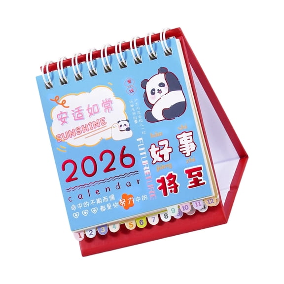 Misright 2026 Desktop Calendar Daily Home Desk Planner Flip Standing Desk Organizers