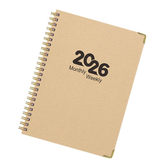 Misright 2026 Twin Coil Binding Weekly Planner 12 Month From Jan.2026-Dec.2026 Monthly Academic Planner For Daily Scheduling