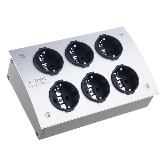 Misright 220V 6 Port Aluminum Power Outlet Current Delivery for Sound Systems