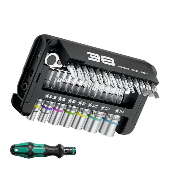 Misright 39Piece Magnetic Ratchet Wrench Socket Set For Auto Repair Easy Operation