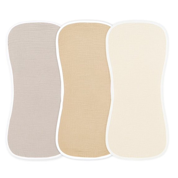 Misright 3Pcs Breathable Teething Cloth Comfortable Newborns Shoulder Pad Face Towel