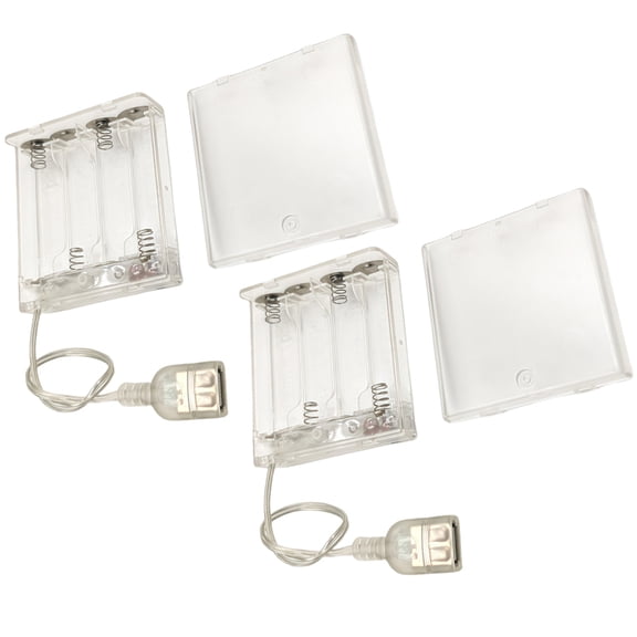 Misright 4 Slots Battery Box Featuring Switchable And Snap On Cover For Lights