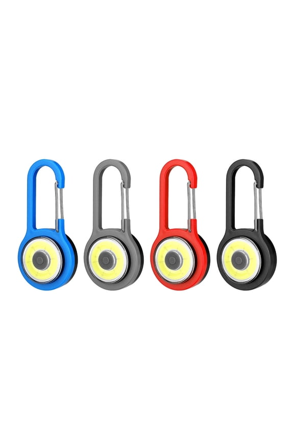 4Pcs Portable Keychain LED Flashlight Bright Torch for Camping Emergencies Night Walking with Hook