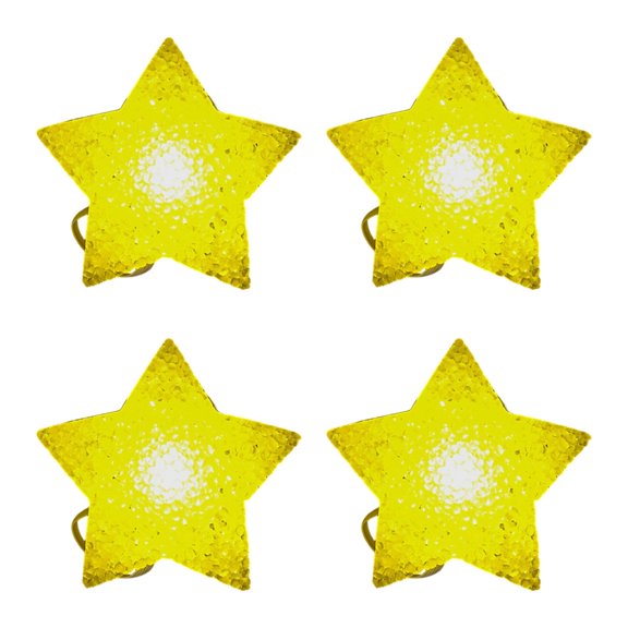 Misright 4Pieces Plastic Star Night Lights for Stage Performer and Home Party Decorations