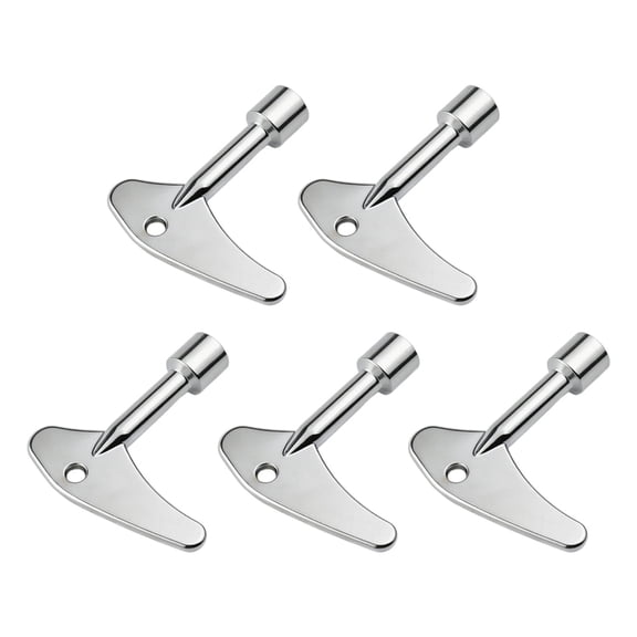Misright 5Pcs Multipurpose Elevator Triangular Key Stainless Steel Emergency Tool